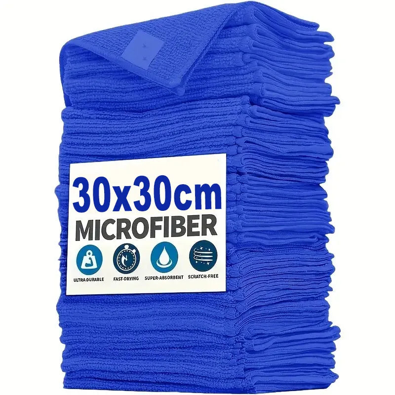 Serviettes Microfibre Lavage Voiture Séchage — Chiffons Nettoyage Polissage 1-20 Pièces