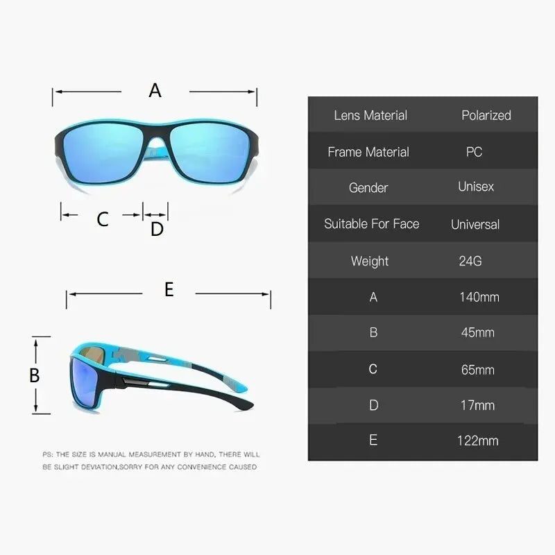 Lunettes de Soleil Polarisées Sport — Cyclisme Escalade Ski Pêche UV400