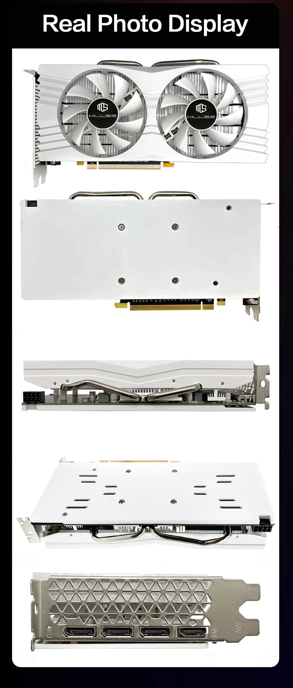 MLLSE AMD RX 580 8GB 2048SP carte graphique De jeu GDDR5 256Bit PCI-E 3.0 × 16 8Pin Radeon GPU Rx 580 carte vidéo Placa De vidéo