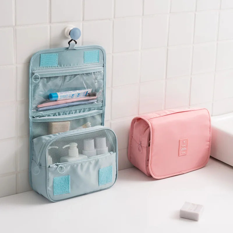Sac de Maquillage Voyage — Organisateur Toilette Imperméable Crochet Salle de Bain