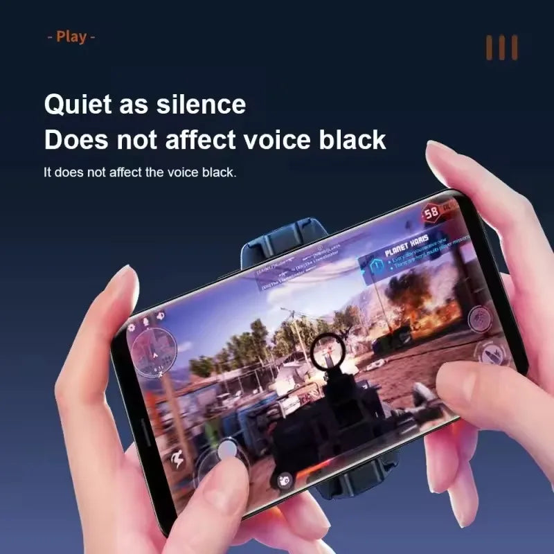 Ventilateur de refroidissement téléphone portable clip arrière — gaming, streaming, dissipateur de chaleur