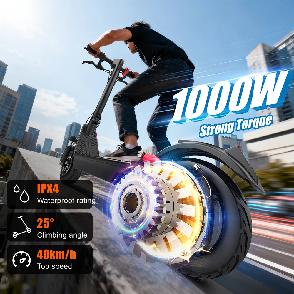 HX X9B Electric Scooter 1000W 20AH 40 KM/H Electric Scooters Damping E-Scooter Adults Folding Escooter City Escooter