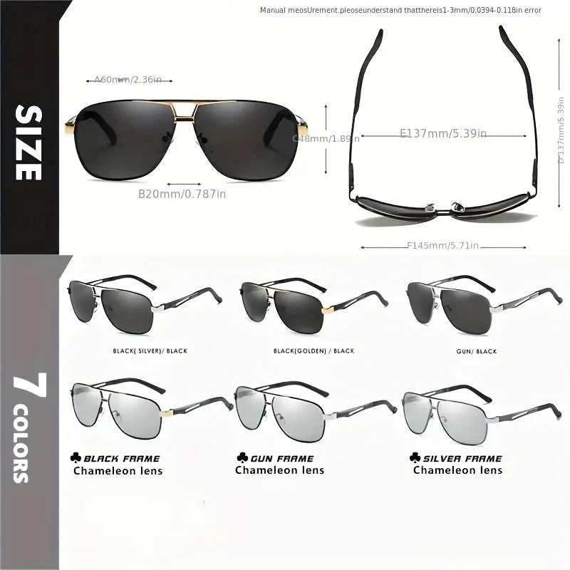 Lunettes De Soleil dégradées De mode pour hommes, grande monture, pilote, Design Anti-reflet, Lunette De Soleil Homme UV400
