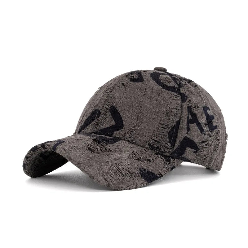 FS Fashion Brown Letter Baseball Cap for Men, Women's Luxury Hat, Casual Trucker Cap, Hip-Hop Streetwear Caps, Women's Cap