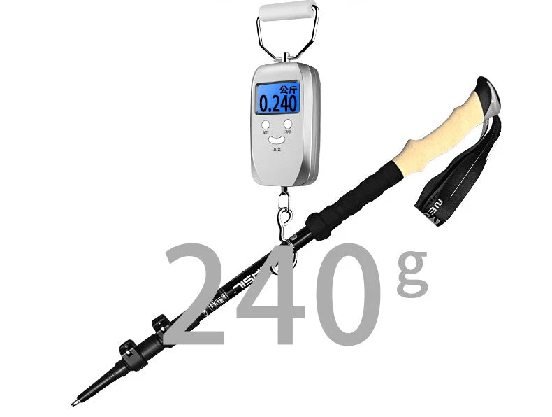 1 pièces en aluminium randonnée en plein air Anti choc bâtons de marche télescopique Trekking bâtons d'escalade ultralégers cannes de marche 135CM