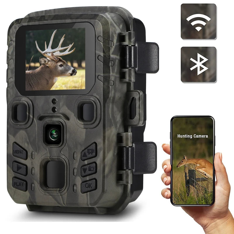 Caméra de chasse sans fil Suntekcam 20MP 1080P, vision nocturne extérieure, étanche IP65, piège photo Mini301 pour la faune