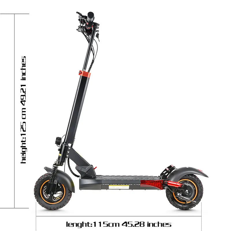 Trottinette Électrique Tout-Terrain Pliable 800W 48V 15Ah — 45 km/h 10 Pouces Adulte
