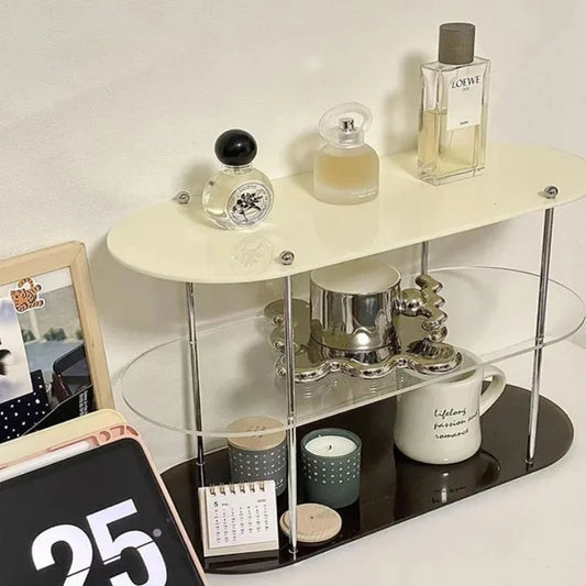 Ins Style acrylique multicouche support de rangement étagères décoratives organisateur de bureau maquillage bijoux Organization de la maison jardin