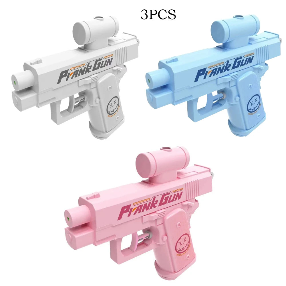 Pistolet à eau inverse Double face drôle-jouet de farces d'été, Mini pulvérisateur d'eau tactique pour enfants et adultes, combat aquatique de piscine et de plage