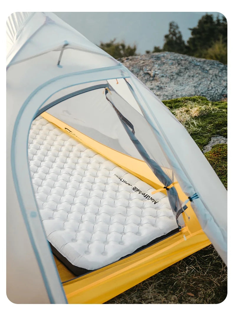 Naturehike 2026 Matelas de camping gonflable ultraléger, valeur R de 6,5, chaud pour l'hiver, épaisseur de 10 cm, tapis de couchage portable d'extérieur, lit d'air