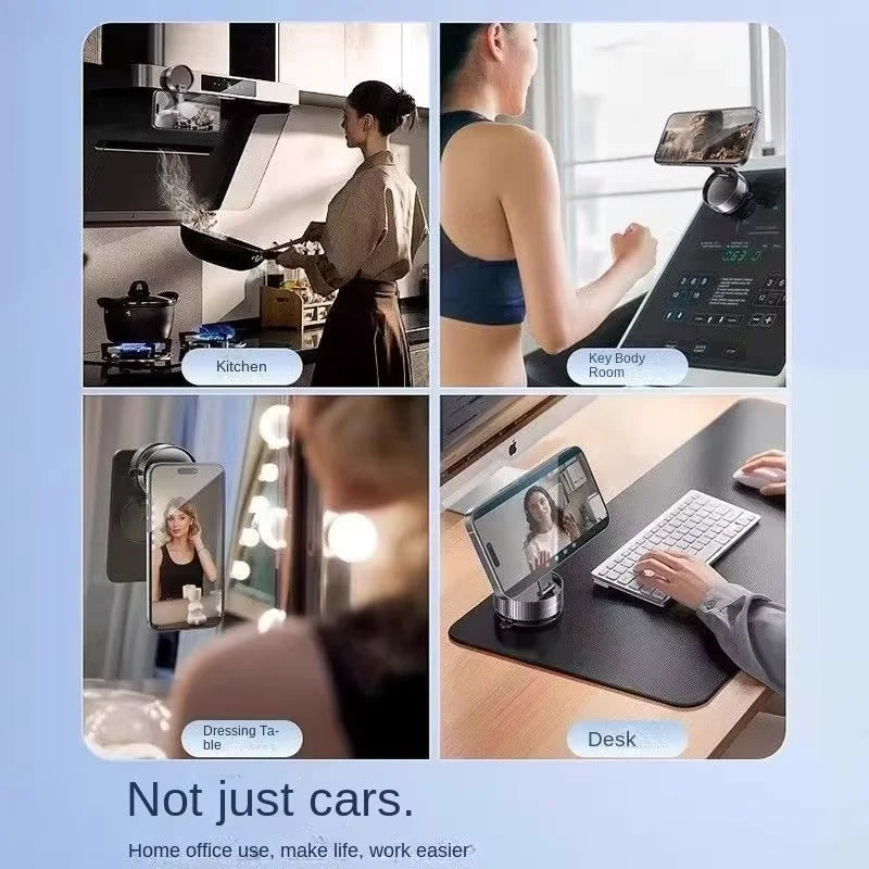 Soporte magnético para teléfono móvil para coche, adsorción al vacío, nuevo diseño de ventosa magnética retráctil y plegable, portátil, para casa y oficina, 2025