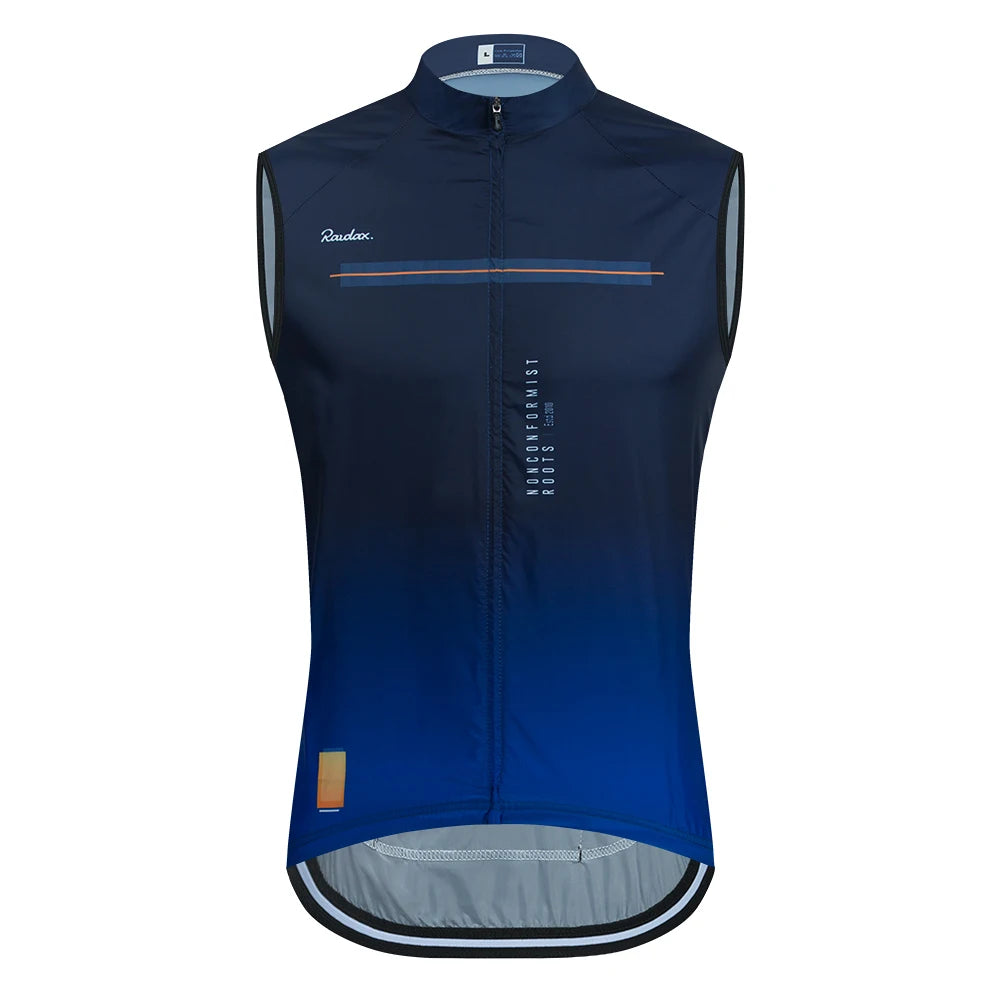 Gilet de cyclisme sans manches en maille — maillot de corps, coupe-vent, vêtements de moto