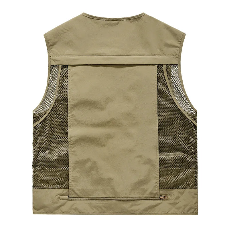 FGKKS – gilet multi-poches pour hommes, nouveau gilet de pêche respirant pour l'extérieur, design de qualité, veste de loisirs de haute technologie pour hommes