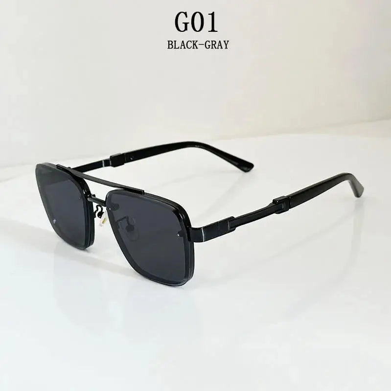 Lunettes de soleil pour hommes vintage carrées — femmes, rétro, mode