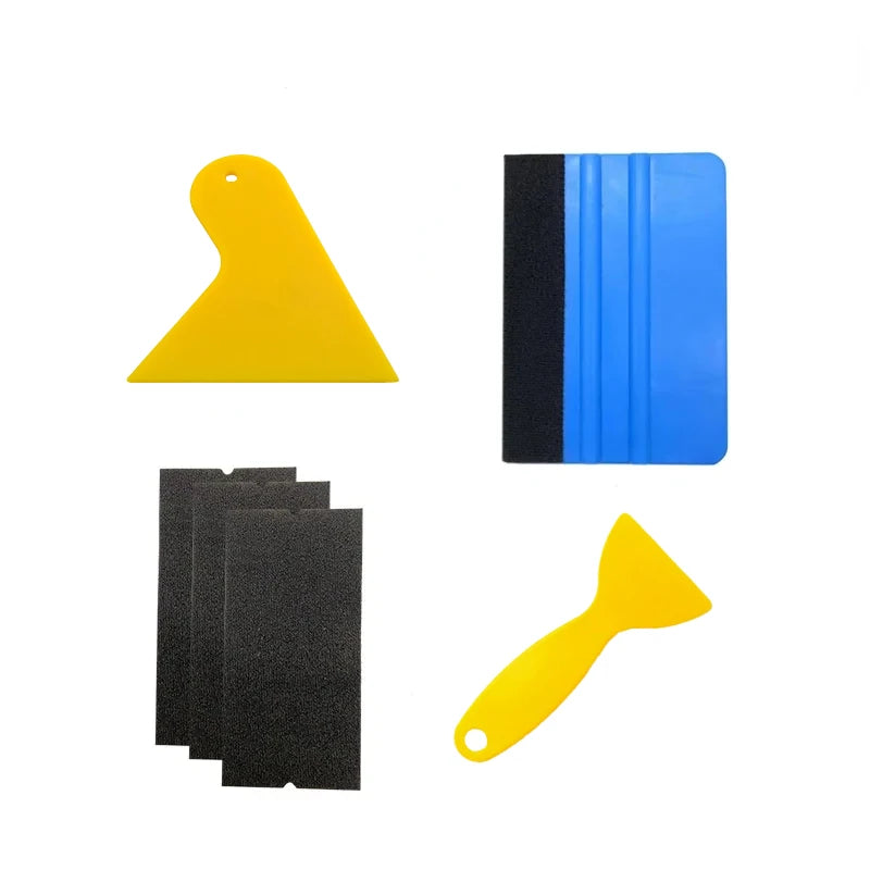 Kit d'outils d'emballage de voiture, ensemble de feuilles automobiles, outils d'enveloppe en vinyle, raclette, grattoir, couteau de coupe pour Kit d'outils de Film d'emballage de voiture