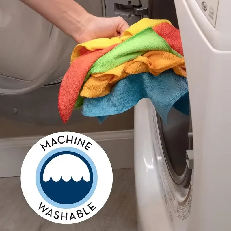 5/10/20/50pcs chiffon de nettoyage en microfibre, chiffon à vaisselle chiffon ménager cuisine salle de bain serviette de nettoyage serviette absorbante Durable