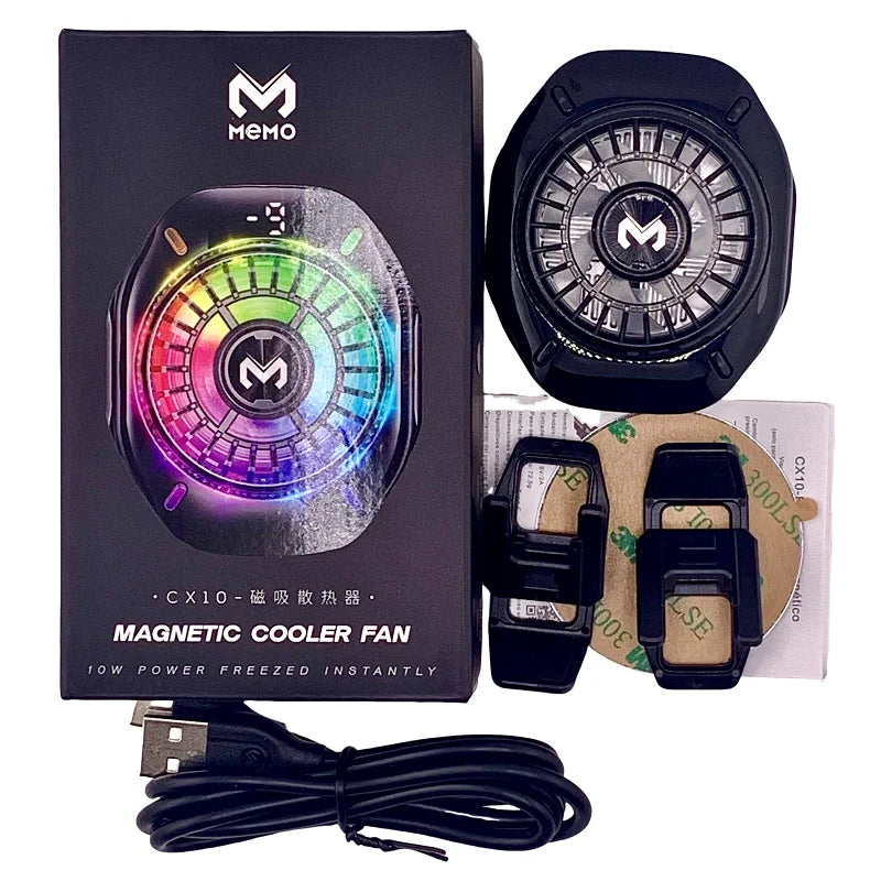 Refroidisseur téléphone portable USB — ventilateur gaming, streaming, dissipateur de chaleur