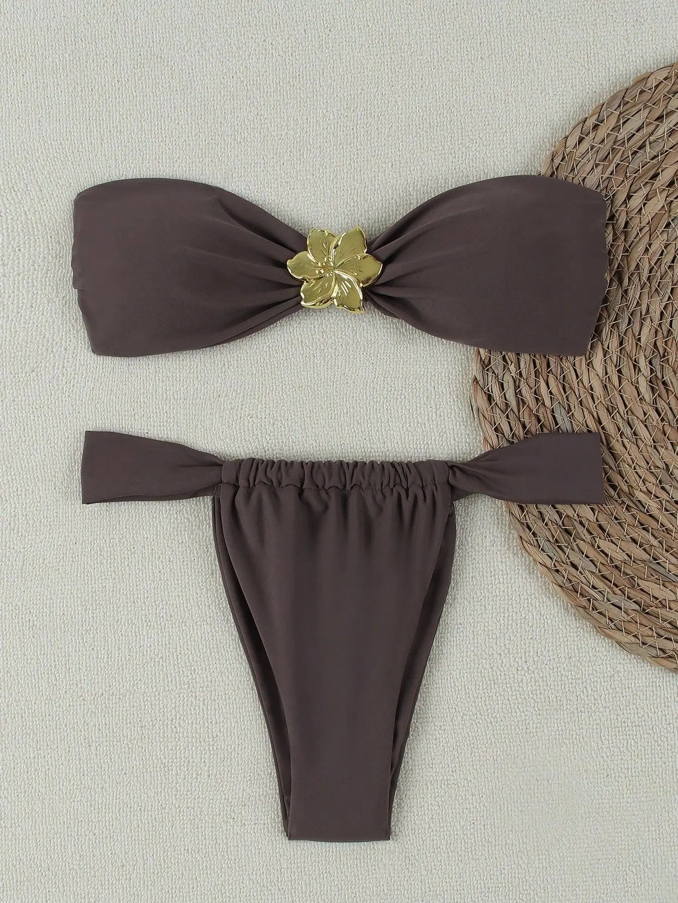 Ensemble bikini bandeau push-up sexy 2026 - Maillot de bain brésilien string pour femme
