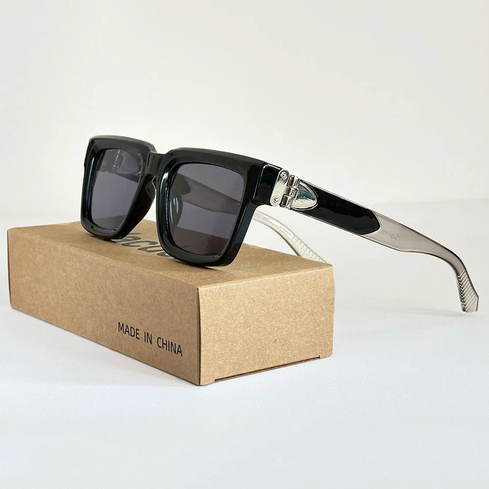 Lunettes de soleil carrées pour hommes et femmes — vintage, mode, 2025 (v2)