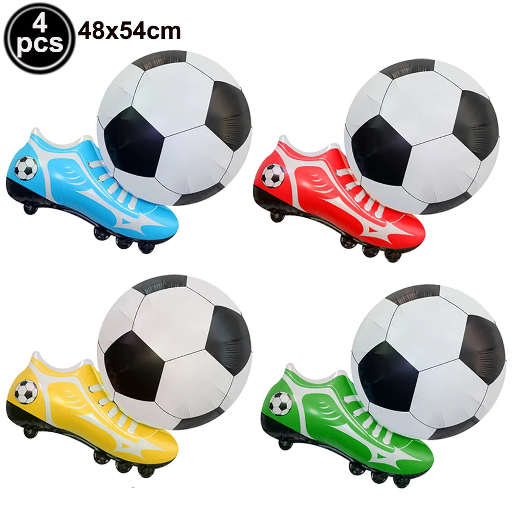 Ballons Aluminium Thème Football — Décoration Fête Anniversaire & Baby Shower Enfant