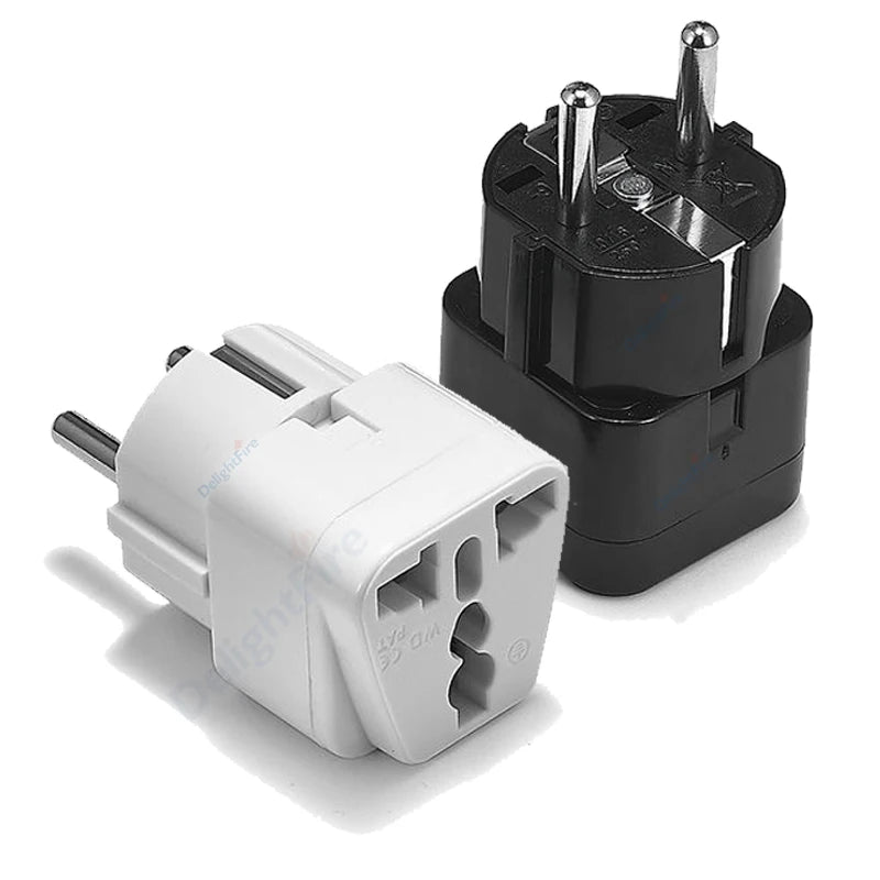 Universal Multi-function KR AU UK US to EU Power Plug Adapter Type E/F France Spain Travel AC Adapter Socket