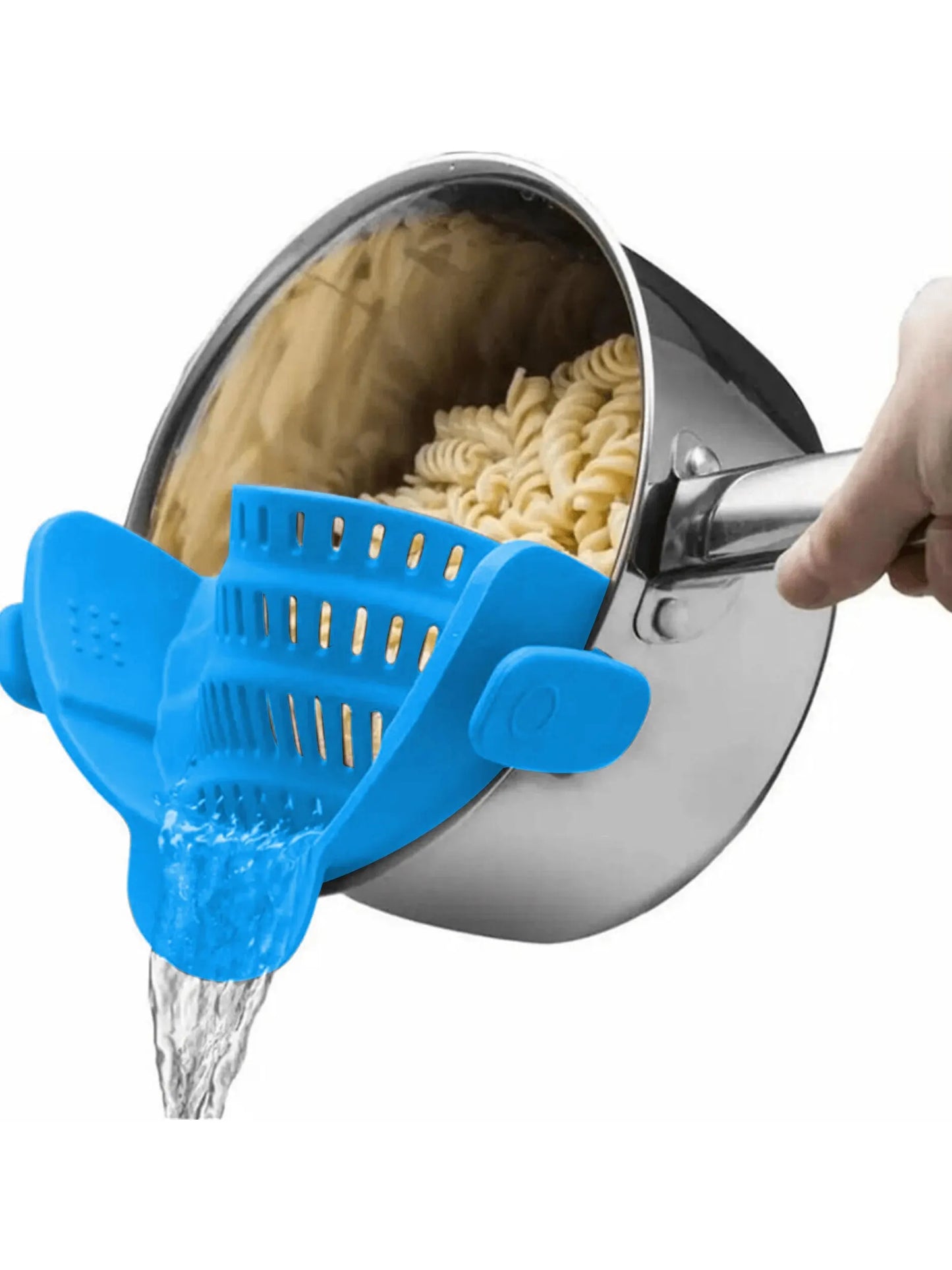 Passoire à clipser en silicone réglable, casseroles et bols, déterminer la proximité, liner pour nouilles et pâtes, 1PC