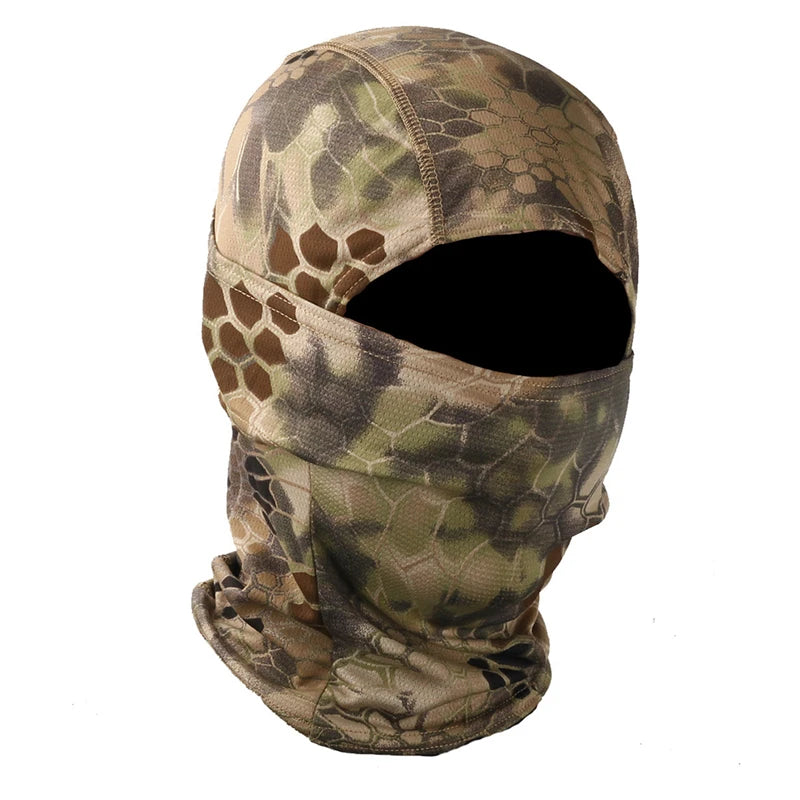 CamSolomon-Cagoule 3D imbibée pour homme, masque facial, capuche camouflage, écharpe, couvre-chef, sniper, ski, cyclisme, chasse, pêche, vêtements de sauna