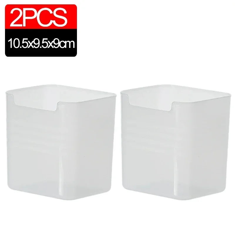 Refrigerator storage boxes, 1/5 pieces, fresh food organizer, cold storage, vegetable, fruit, spice bin, food container, kitchen boxes for home