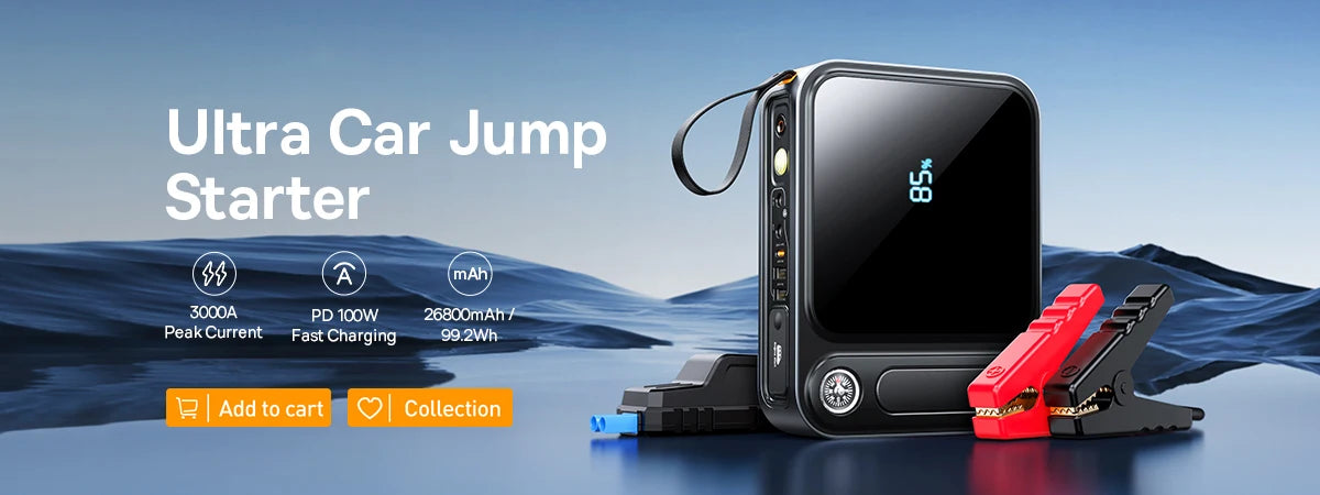 Baseus 20000mAh démarreur de saut de voiture batterie externe 2000A 20000mAh chargeur de batterie de voiture Auto Booster d'urgence dispositif de démarrage démarrage de saut