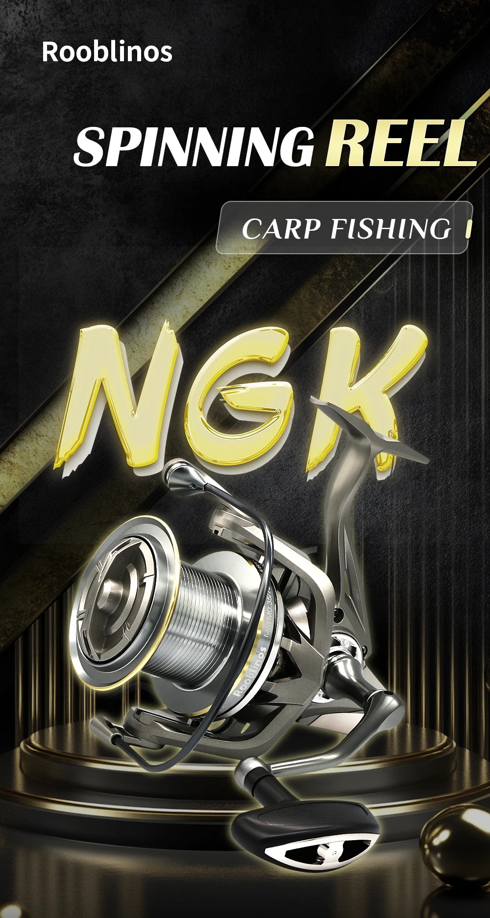 NGK roulement en acier inoxydable moulinet de pêche 8000 9000 10000 12000 14000 25KG puissant moulinet eau salée eau douce glisser