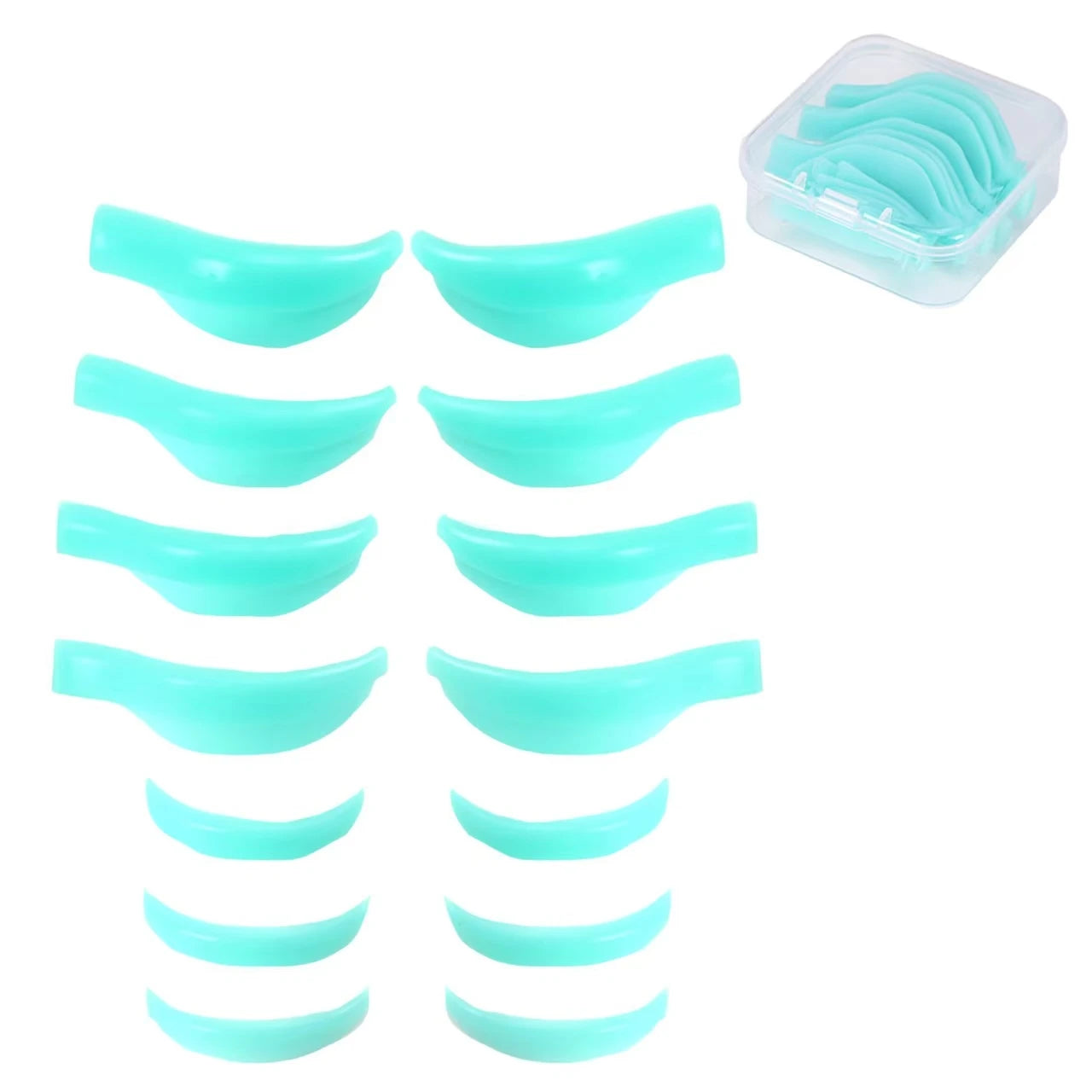 7 Pairs Silicone Eyelash Curler Eyelash Perm Pads Eyelash Lift Protective Pads Reusable Eyelash Lifting Tools