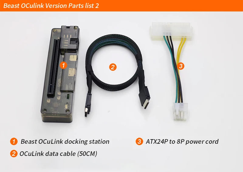 EXP GDC OCuLink-Adaptateur de carte graphique externe, haute vitesse, GPU S6 PCIe 4.0x4, Mini PC, ordinateur portable, ordinateur portable, M.2, Mkey vers OCuLink