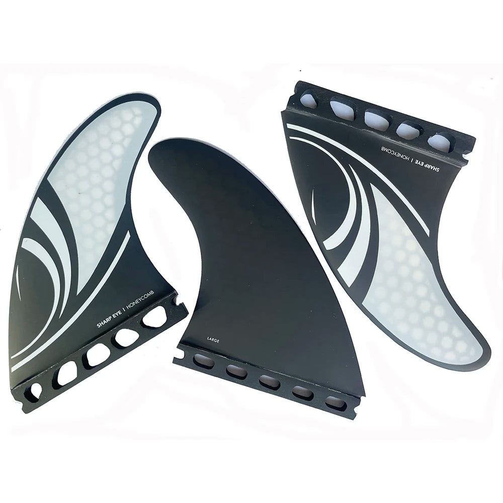 Aletas de propulsor de surf de carbono tipo nido de abeja y aletas de tabla de surf de fibra de vidrio en Surf AM2 DHD Techflex SuperE Rasta FINS Jordy