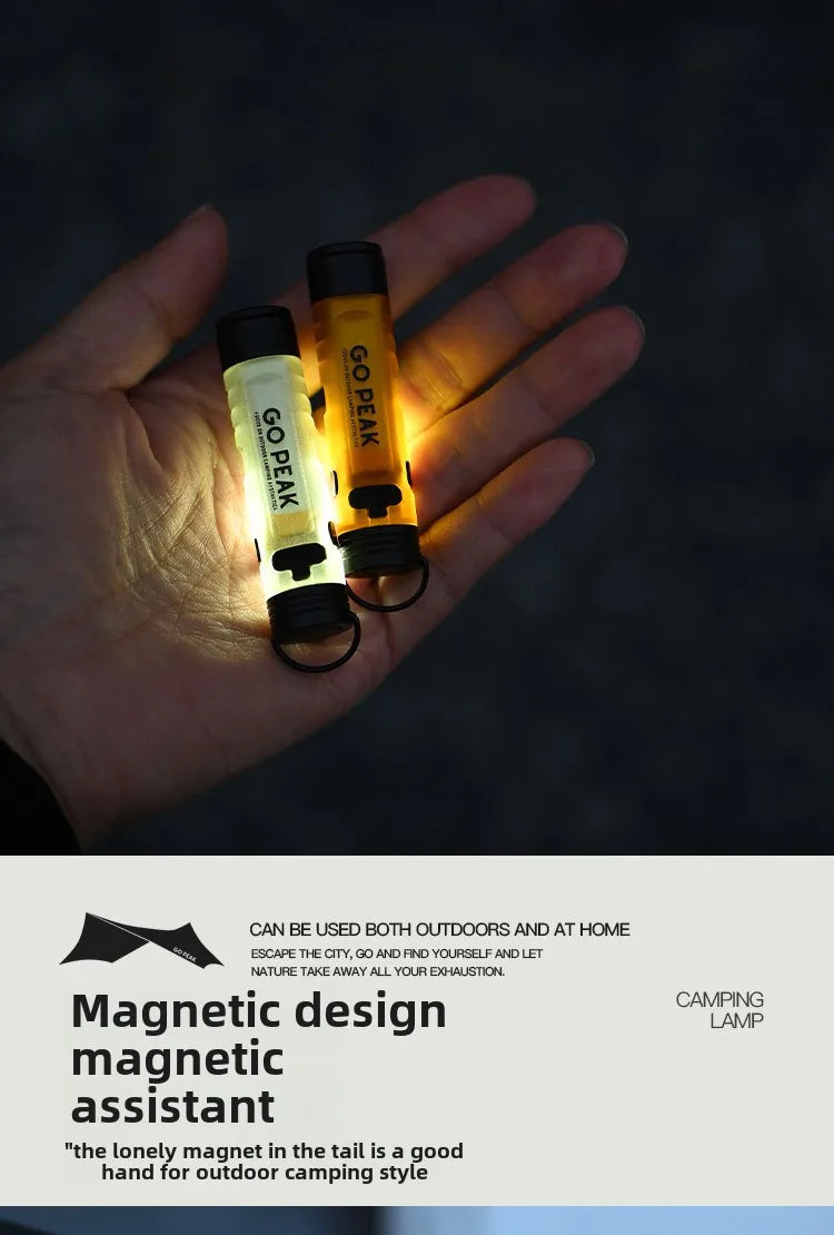 GOPEAK poche Mini lampe de poche extérieure clé pince capuchon ambiant Led longue Endurance secours en cas de catastrophe d'urgence 5050 petite lumière