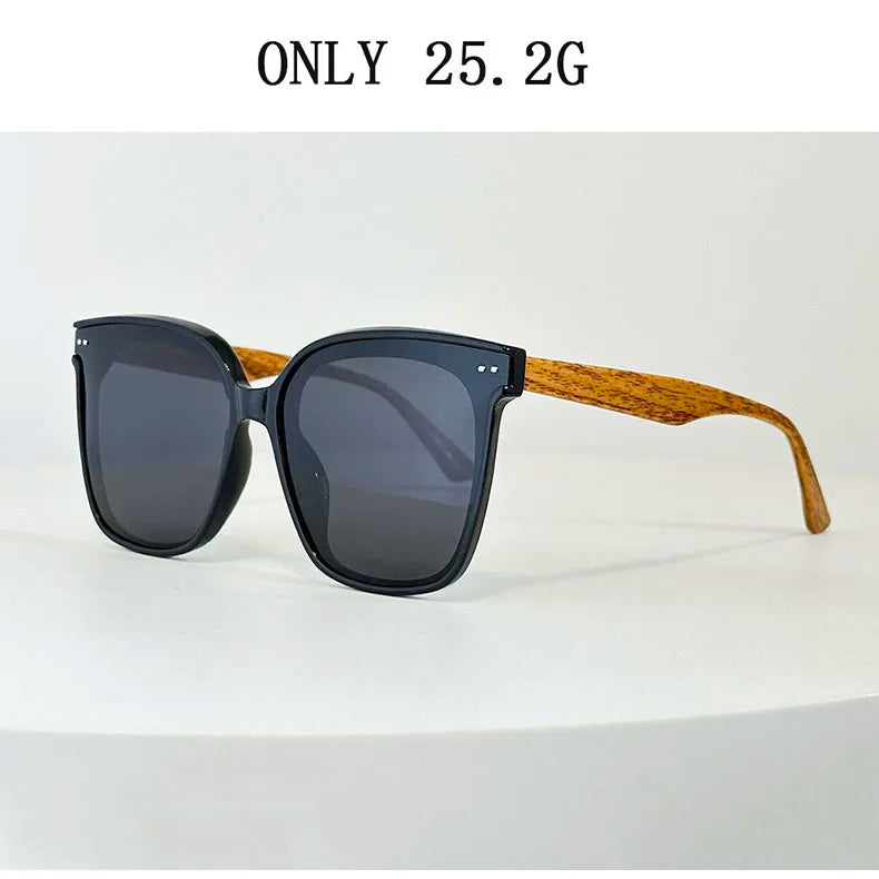Lunettes de soleil polarisées œil de chat pour femmes — rétro, surdimensionné, carré, mode