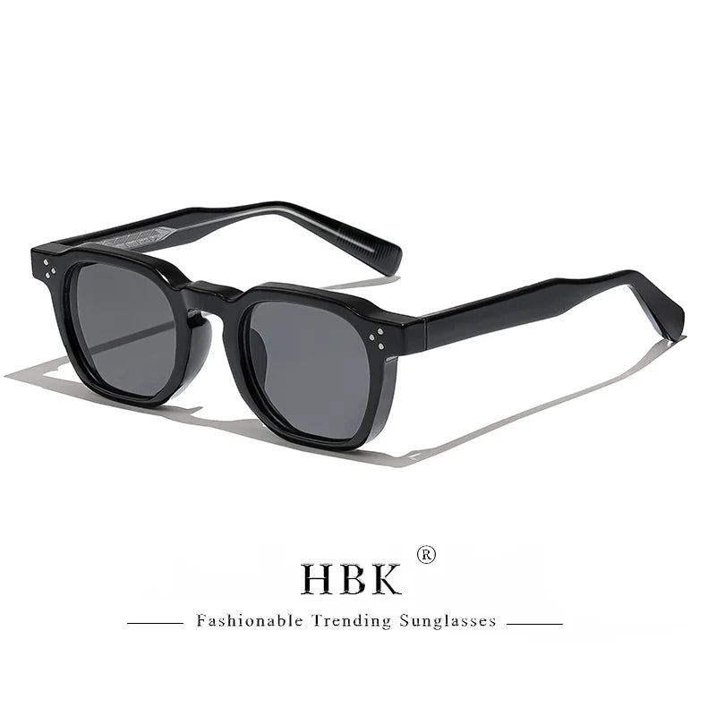 Lunettes de soleil carrées rétro pour hommes — mode punk, femmes, voyage, UV400, lot 1/2/3 pièces