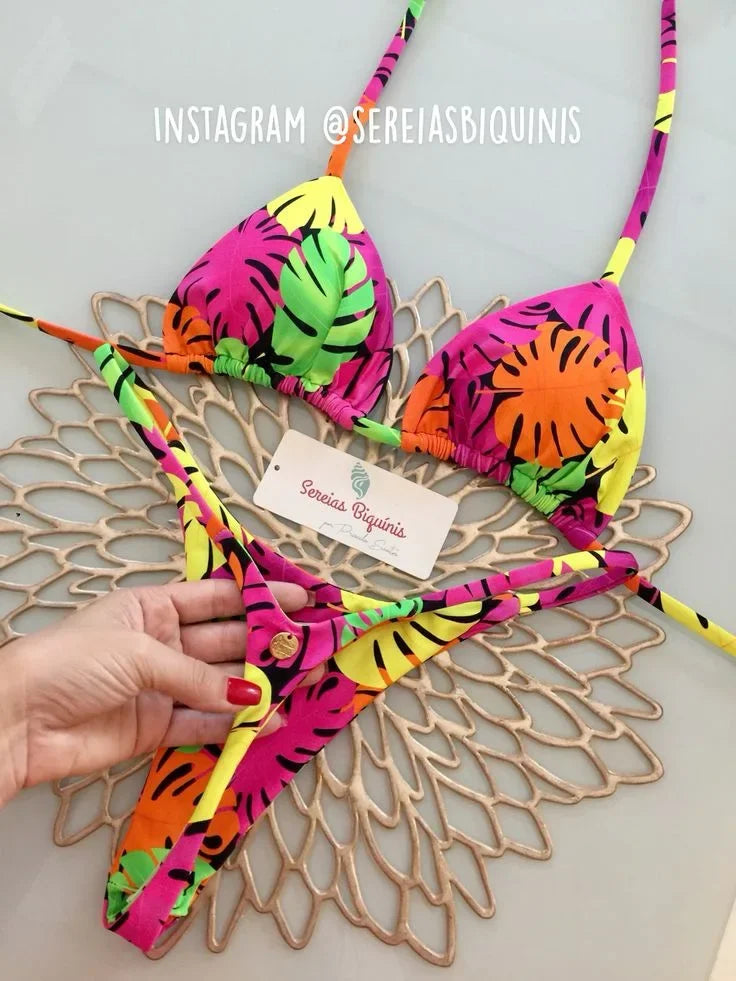 Nouveau Bikini femmes maillot de bain plage vacances maillots de bain imprimé léopard Sexy Bikini ensemble maillots de bain maillot de bain string maillot de bain Biquinis