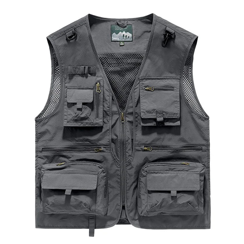 FGKKS – gilet multi-poches pour hommes, nouveau gilet de pêche respirant pour l'extérieur, design de qualité, veste de loisirs de haute technologie pour hommes