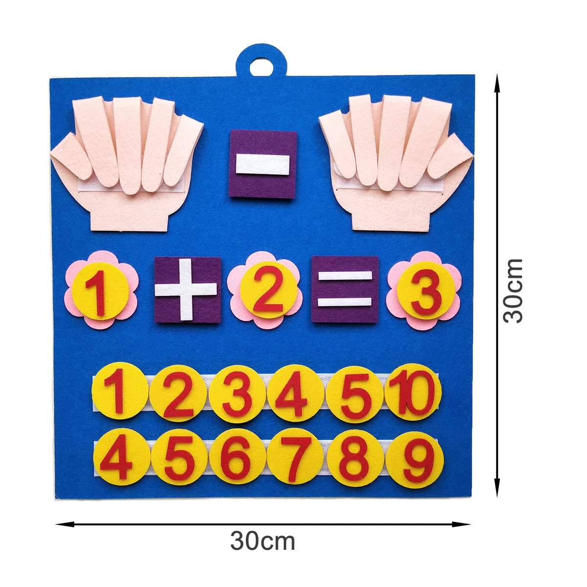 Jouets Montessori pour tout-petits, chiffres de doigts en feutre, jouet mathématique, comptage, éducation précoce, jeu d'apprentissage pour enfants, Intelligence