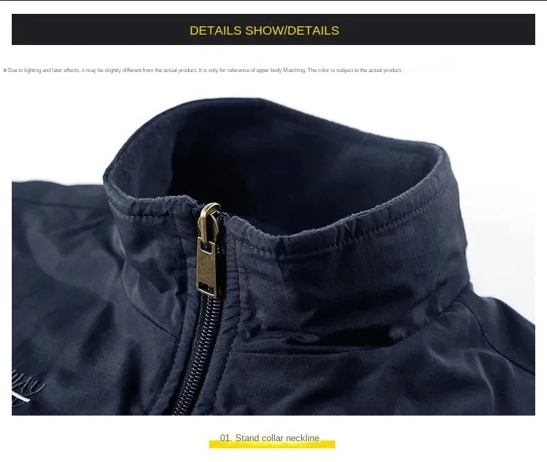 Chaqueta de senderismo para hombre, abrigo térmico, cálido, informal, metropolitano, glaMan, ropa térmica de lujo, talla grande, moda, invierno