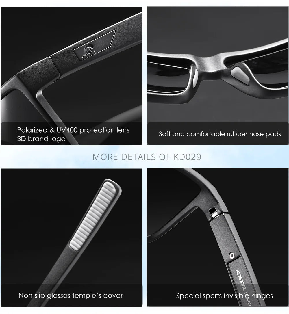 Lunettes de soleil résistantes aux rayures — verres polarisés, protection UV400, sport et loisirs