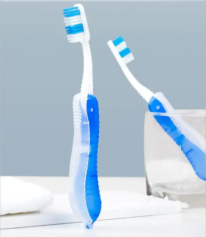 Hygiène buccale Portable jetable pliable voyage Camping brosse à dents randonnée brosse à dents outils de nettoyage des dents