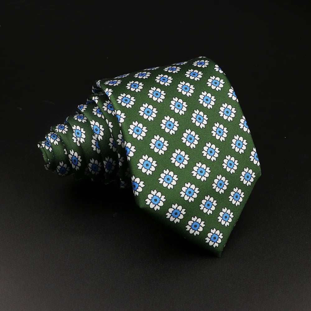 51 Estilos hombres corbatas de seda Jacquard a rayas a cuadros corbata floral accesorios uso diario camisa traje corbata regalo de fiesta de boda