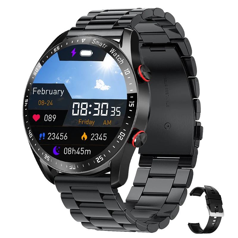 Smartwatch for Men and Women, HD Screen, Bluetooth Call, GPS, Heart Rate Monitor, IP68 Waterproof, New, 2024