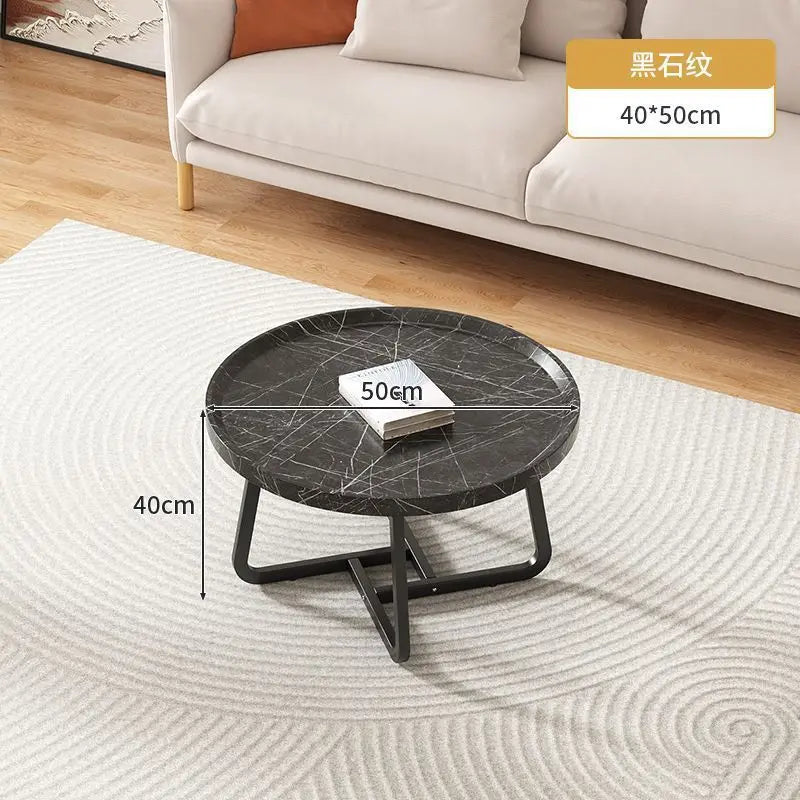 Table basse multifonctionnelle — salon minimaliste moderne, table d'appoint combinée circulaire, maison