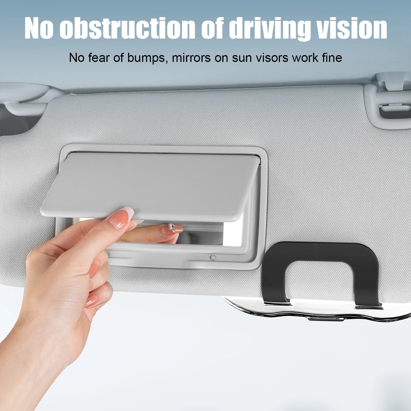 Porte-lunettes de soleil pour voiture, boîte à lunettes de voiture, pare-soleil, boîte de rangement en ABS, anti-rayures, protection des lunettes, accessoires intérieurs de voiture