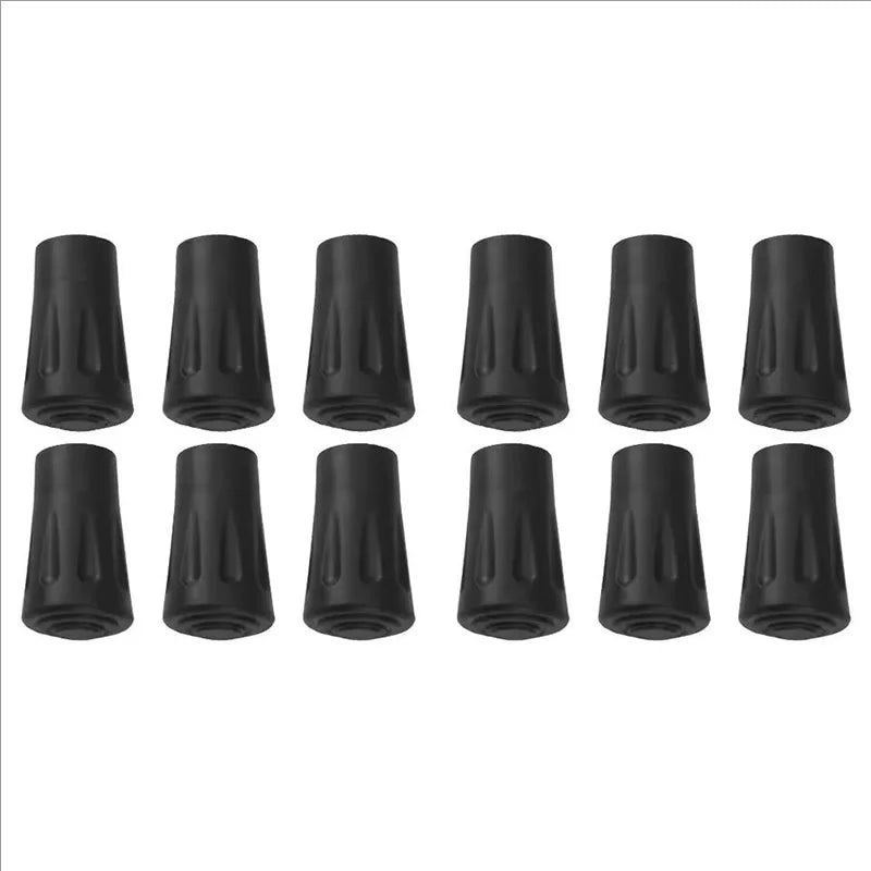 Capuchons de protection antidérapants pour bâtons de trekking, 6/12 pièces, couvre-bas de bâton de marche, coussinets de protection légers pour l'escalade et la randonnée