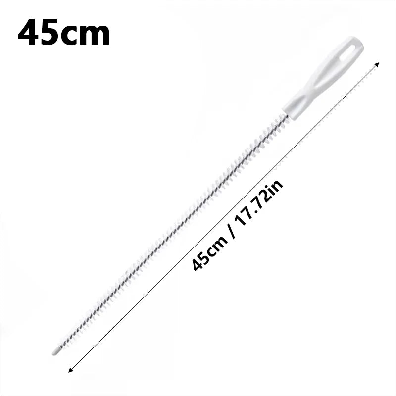 1 brosse de nettoyage pour évier, déboucheur flexible pour éviers et canalisations, pour salle de bain et cuisine