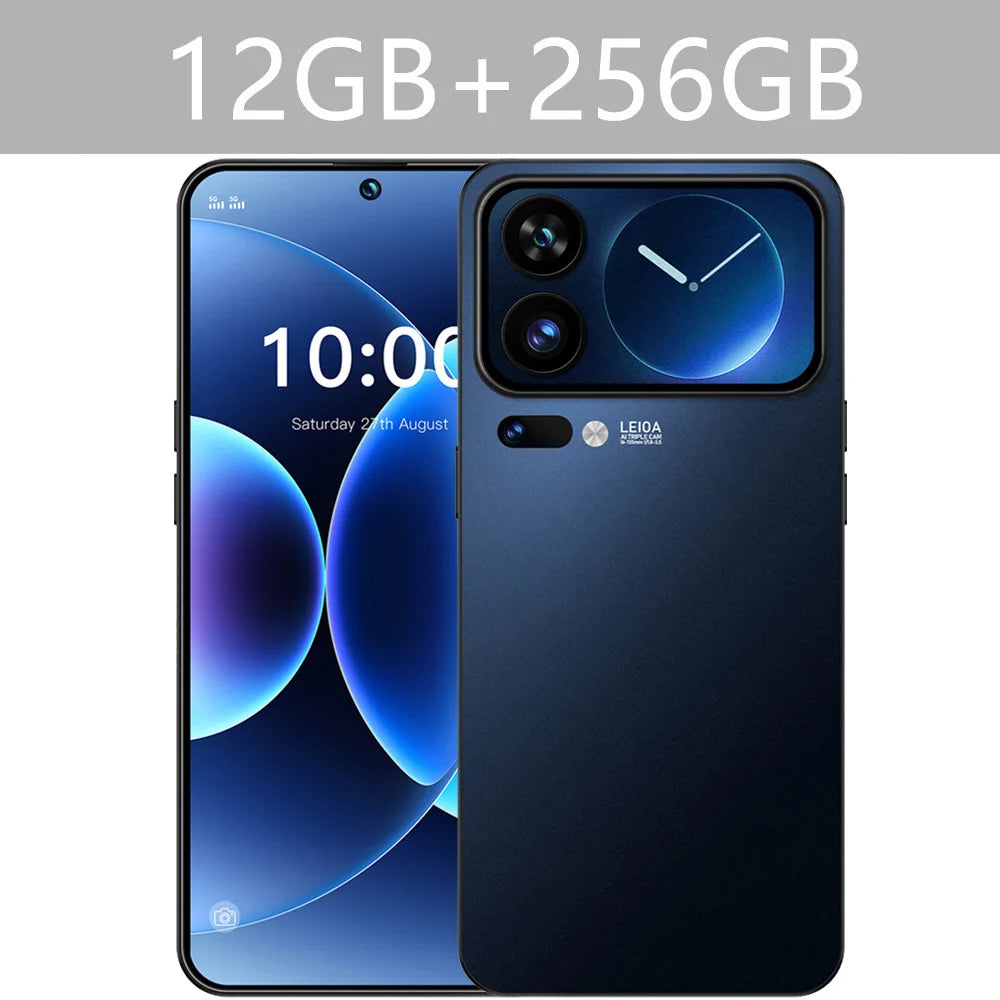 Smartphone M17 Pro Max 7.3HD 2026 NOUVEAU CHAUD Pas Cher 5G Double SIM 7800mAh Android 15 Version Globale Téléphones Mobiles