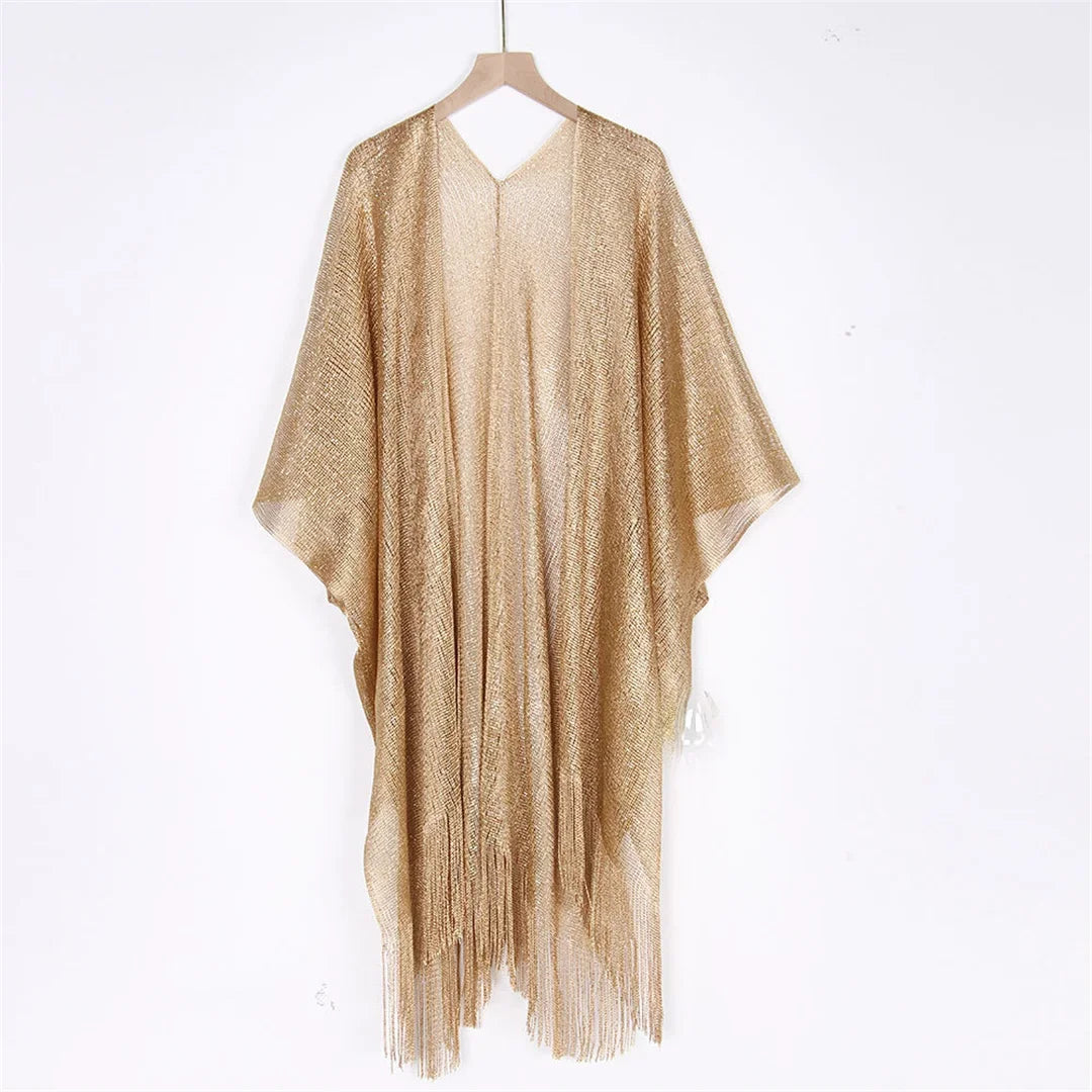 Solide Bikini couvrir gland robe de Plage tuniques maillot de bain maillot de bain femmes brillant couverture Ups pour maillots de bain femmes paréo Plage